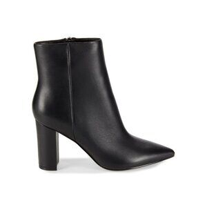 MARC FISHER LTD Ulani 81MM Leather Ankle Boots in Black 10